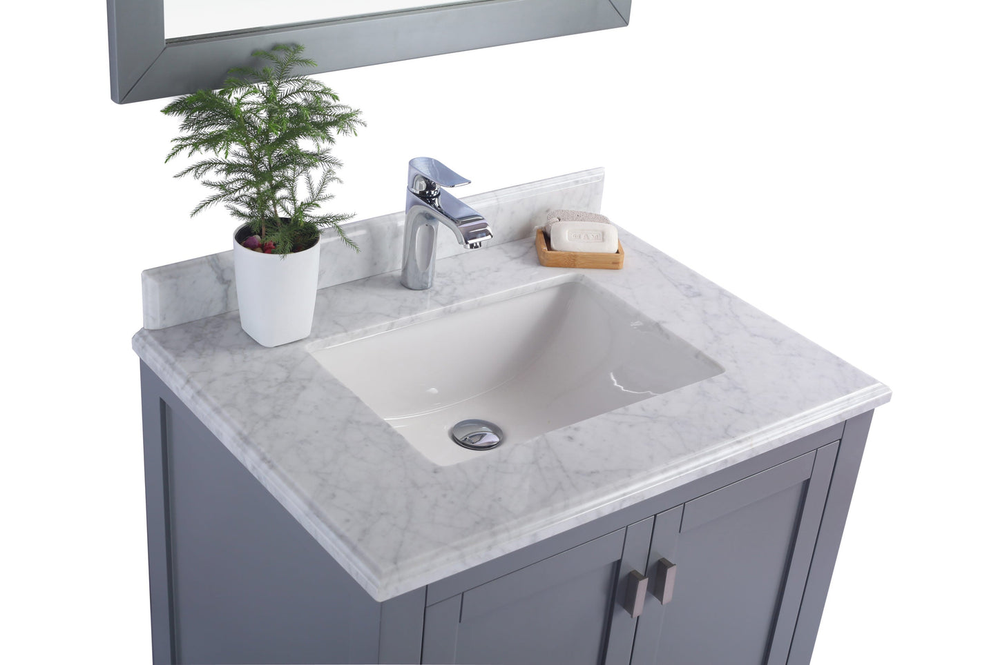 Wilson 30" Grey Bathroom Vanity with Countertop