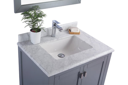 Wilson 30" Grey Bathroom Vanity with Countertop