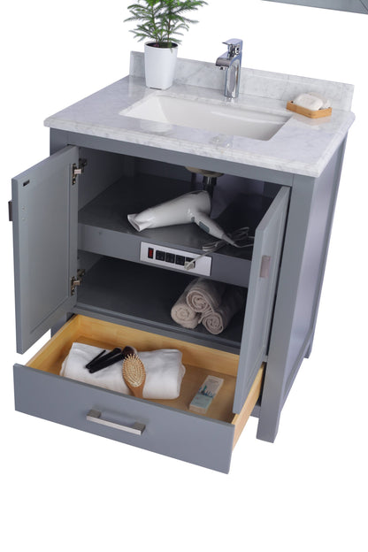 Wilson 30" Grey Bathroom Vanity with Countertop