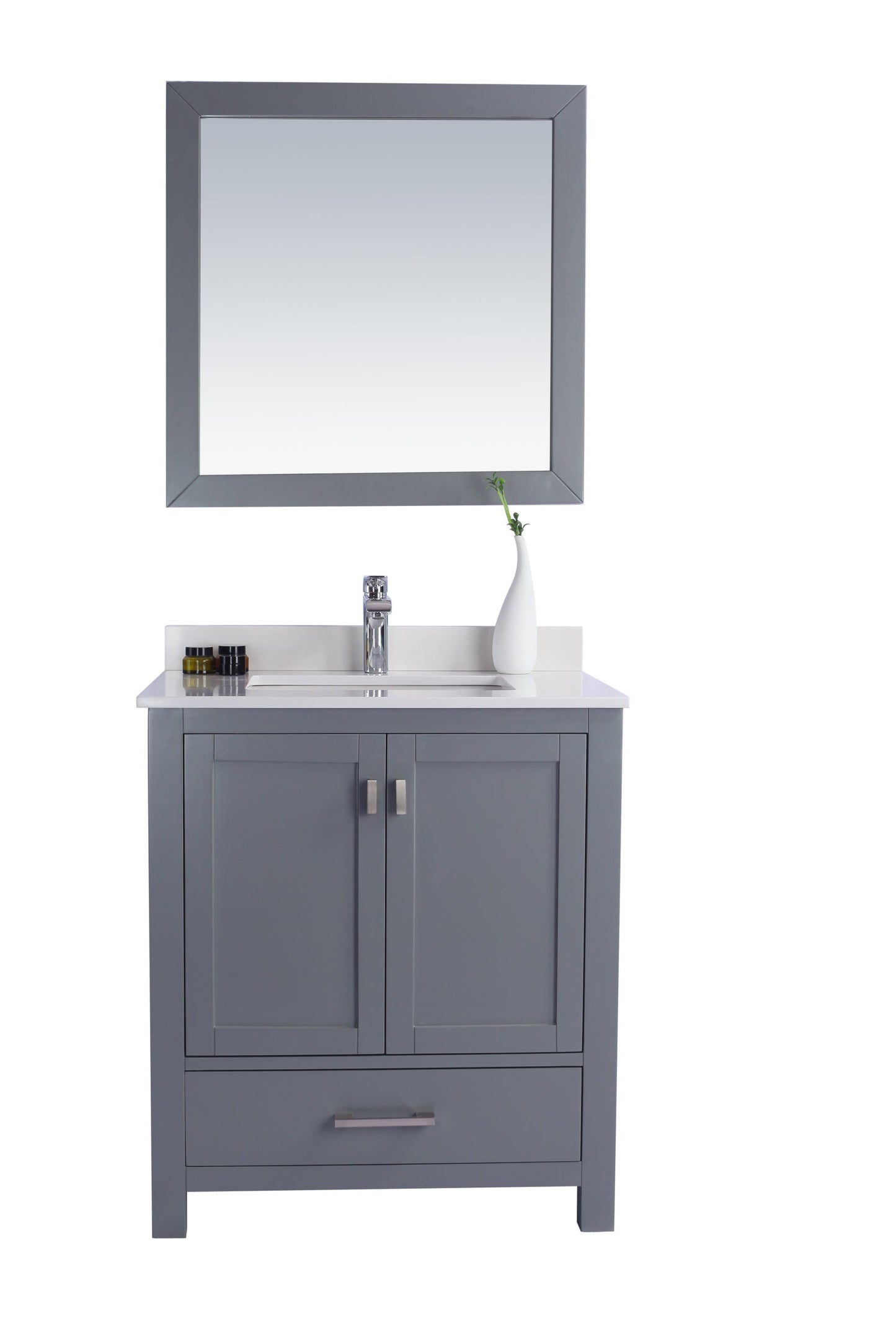 Wilson 30" Grey Bathroom Vanity with Countertop