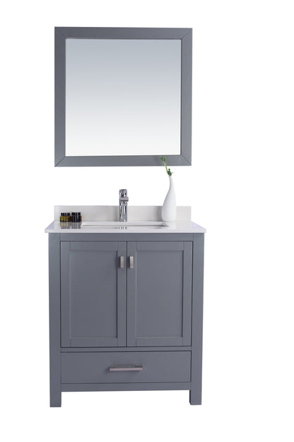 Wilson 30" Grey Bathroom Vanity with Countertop