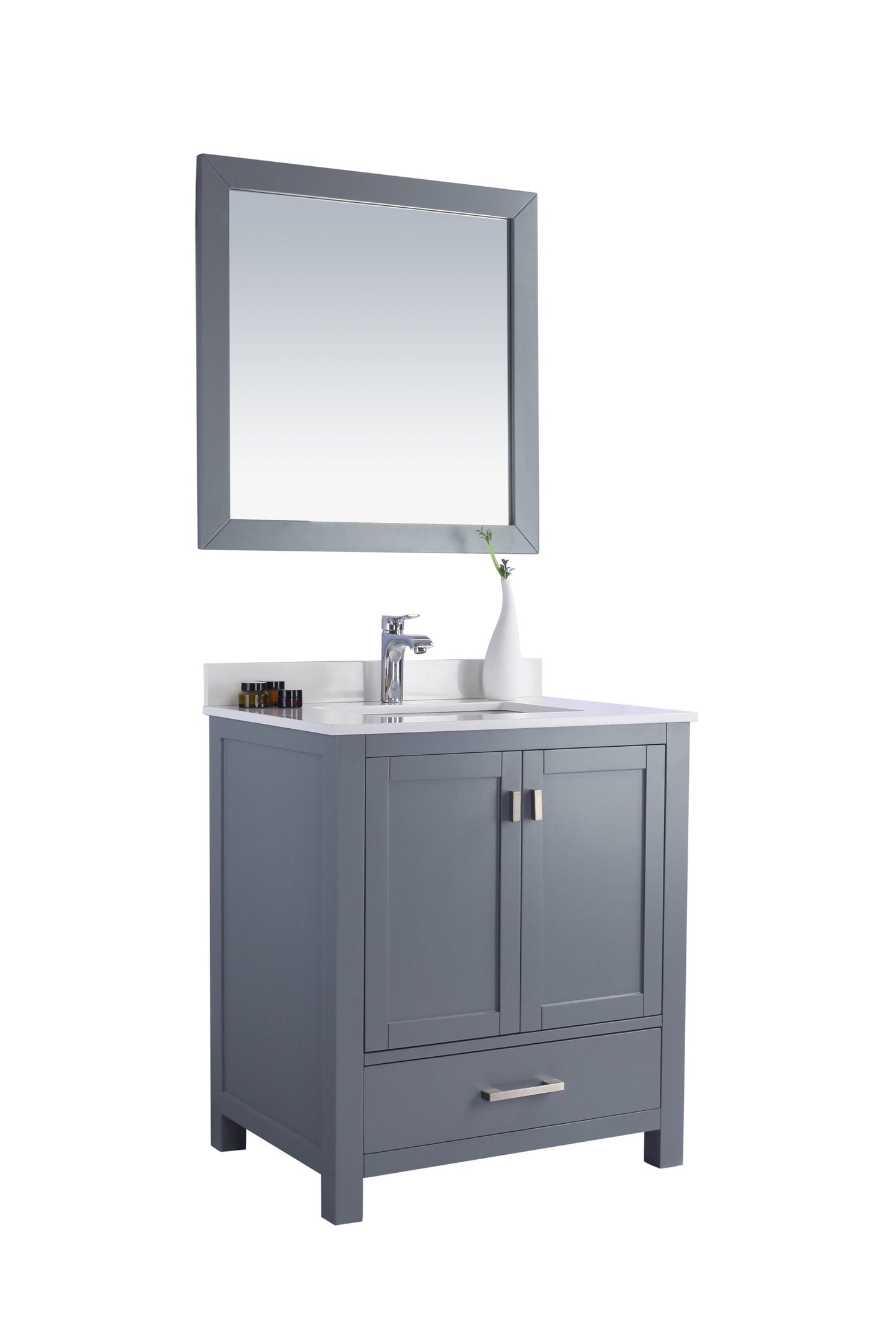 Wilson 30" Grey Bathroom Vanity with Countertop
