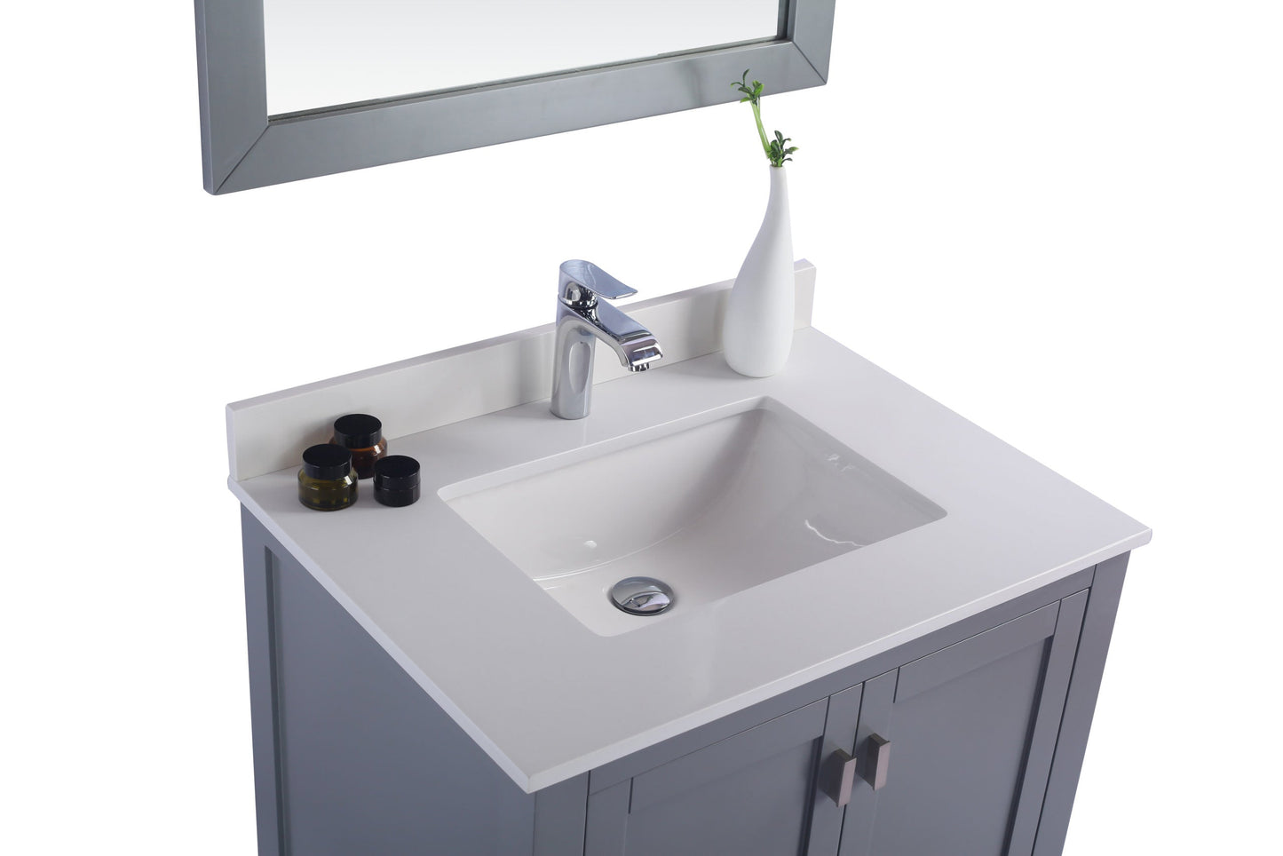 Wilson 30" Grey Bathroom Vanity with Countertop