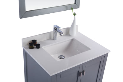 Wilson 30" Grey Bathroom Vanity with Countertop
