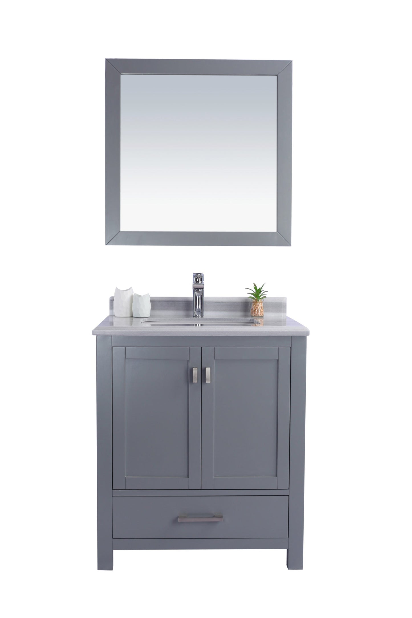 Wilson 30" Grey Bathroom Vanity with Countertop