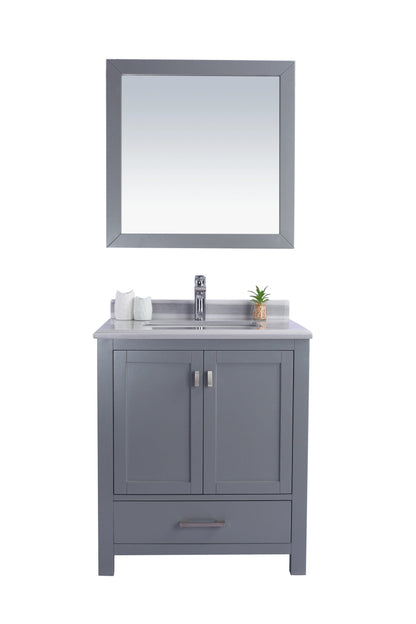 Wilson 30" Grey Bathroom Vanity with Countertop