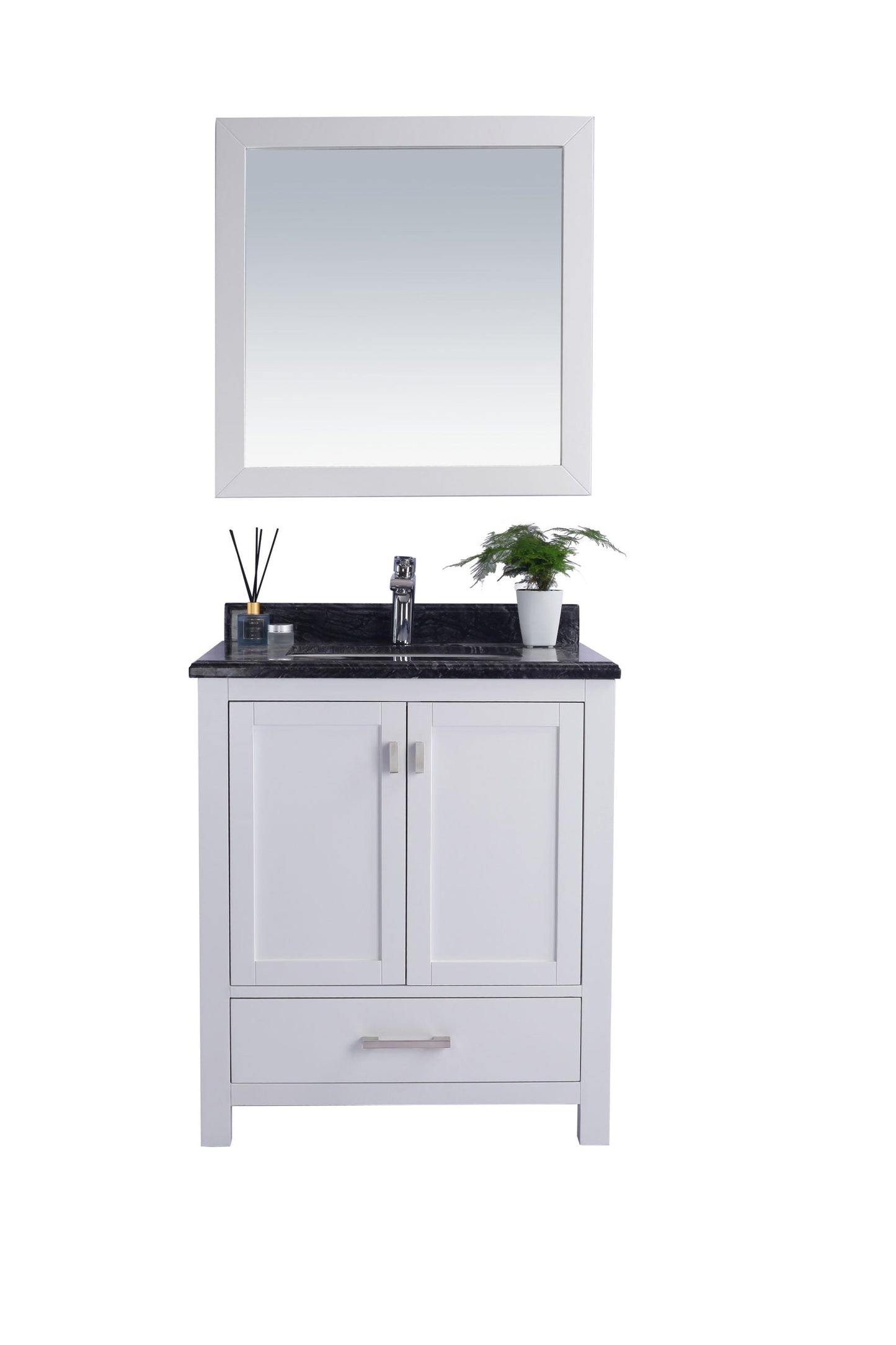 Wilson 30" White Bathroom Vanity with Countertop