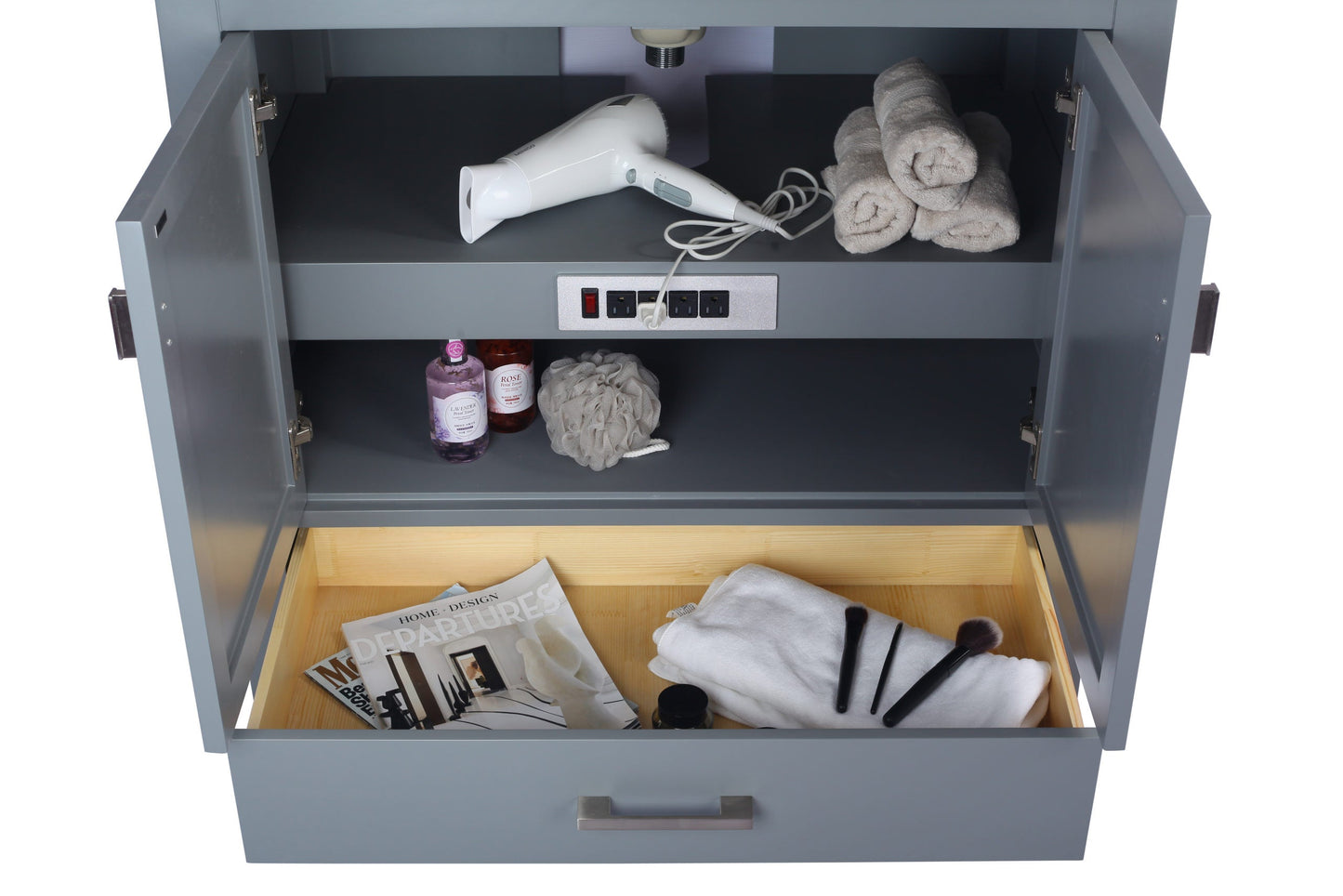 Wilson 36" Grey Bathroom Vanity with Countertop