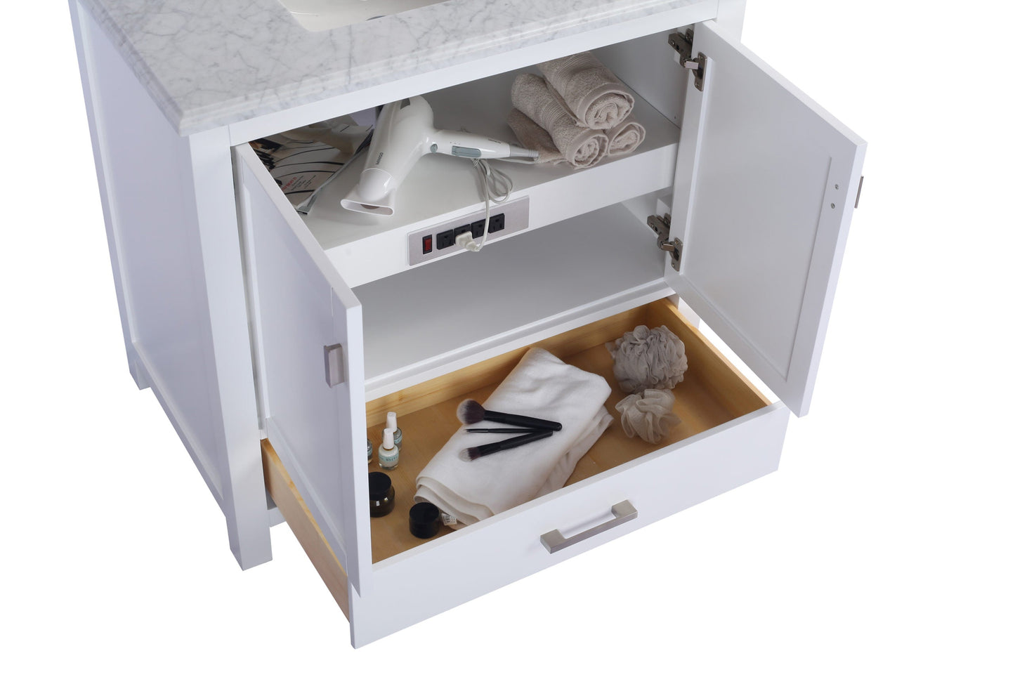 Wilson 36" White Bathroom Vanity with Countertop
