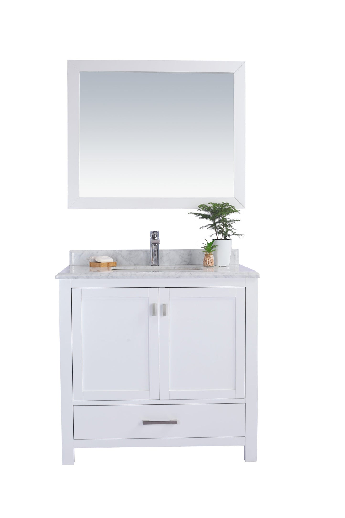 Wilson 36" White Bathroom Vanity with Countertop