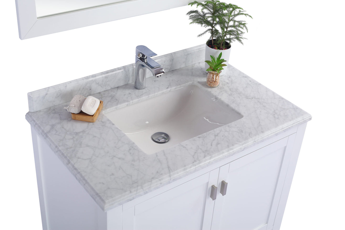 Wilson 36" White Bathroom Vanity with Countertop