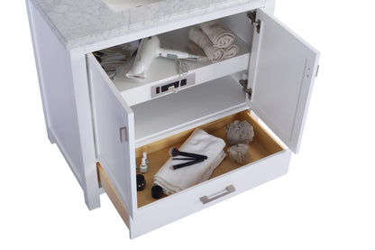 Wilson 36" White Bathroom Vanity with Countertop