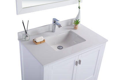 Wilson 36" White Bathroom Vanity with Countertop