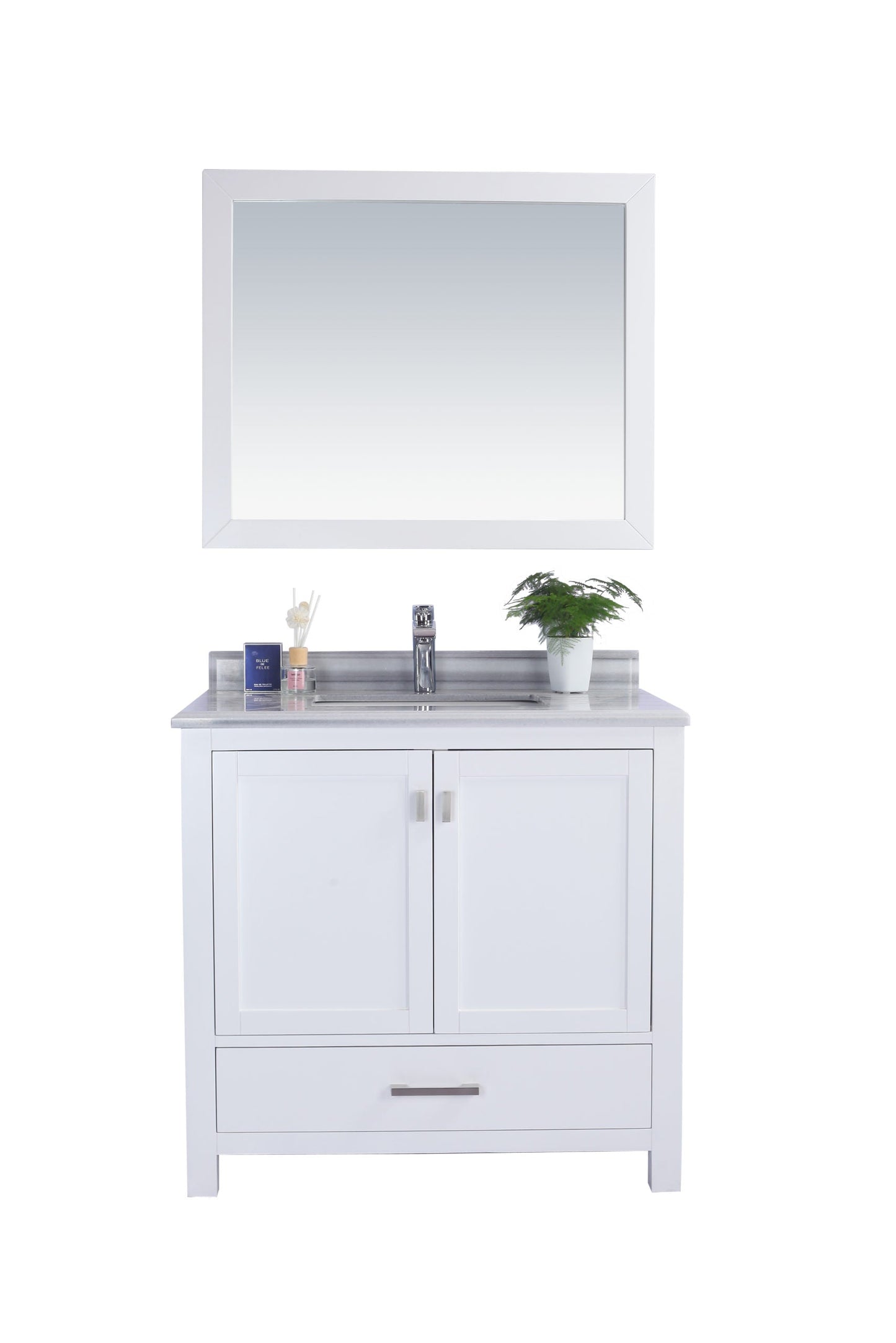Wilson 36" White Bathroom Vanity with Countertop