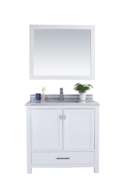Wilson 36" White Bathroom Vanity with Countertop