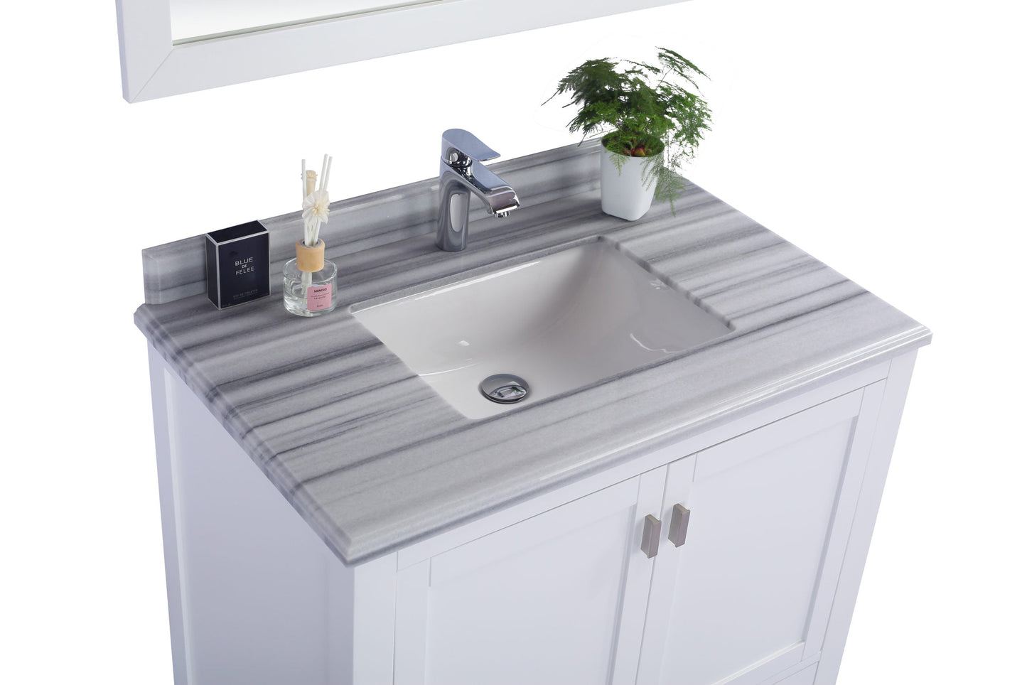 Wilson 36" White Bathroom Vanity with Countertop
