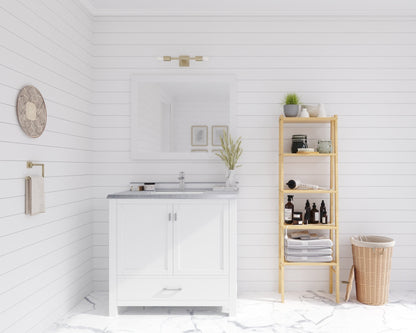 Wilson 36" White Bathroom Vanity with Countertop