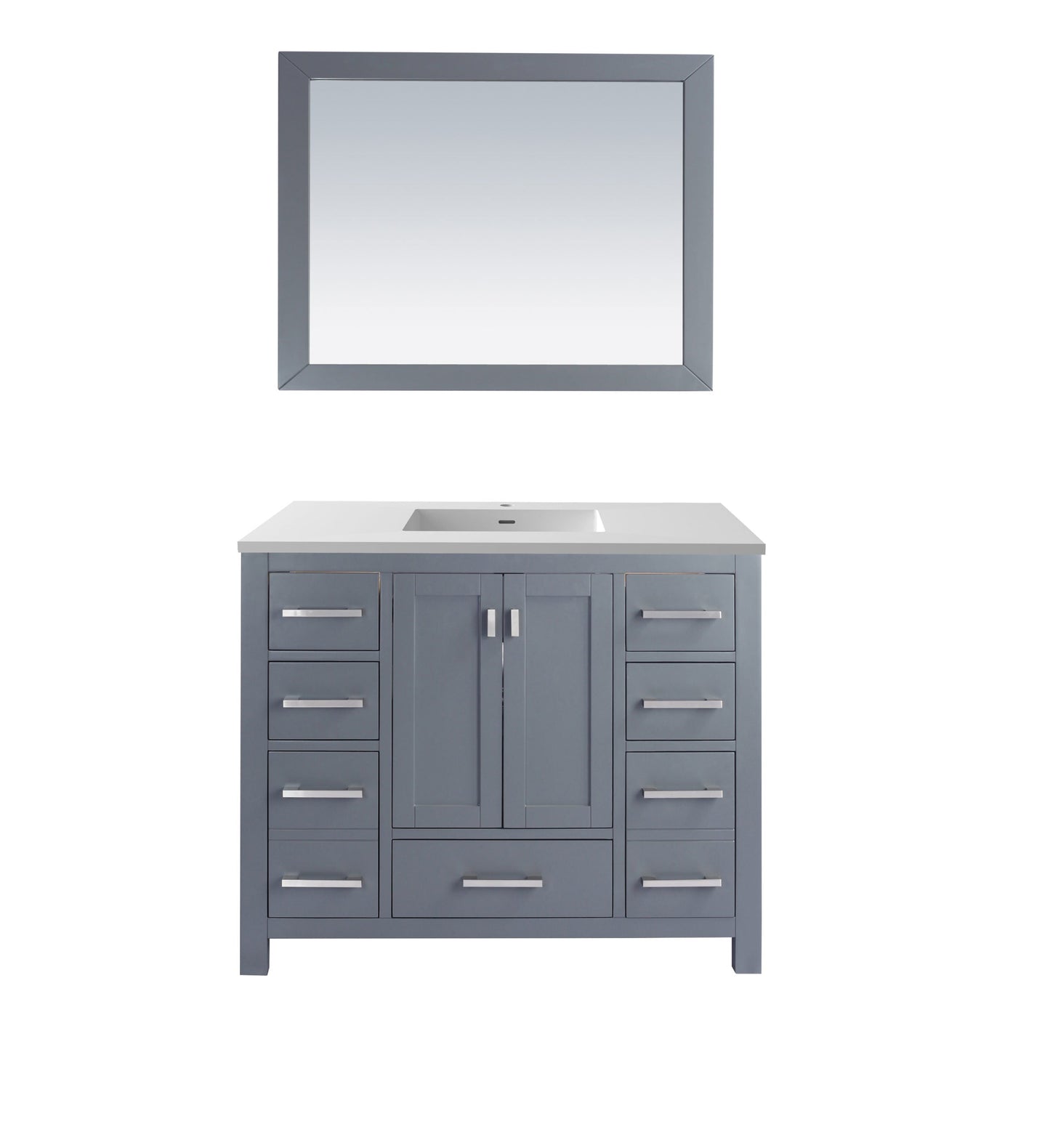 Wilson 42" Grey Bathroom Vanity with Countertop