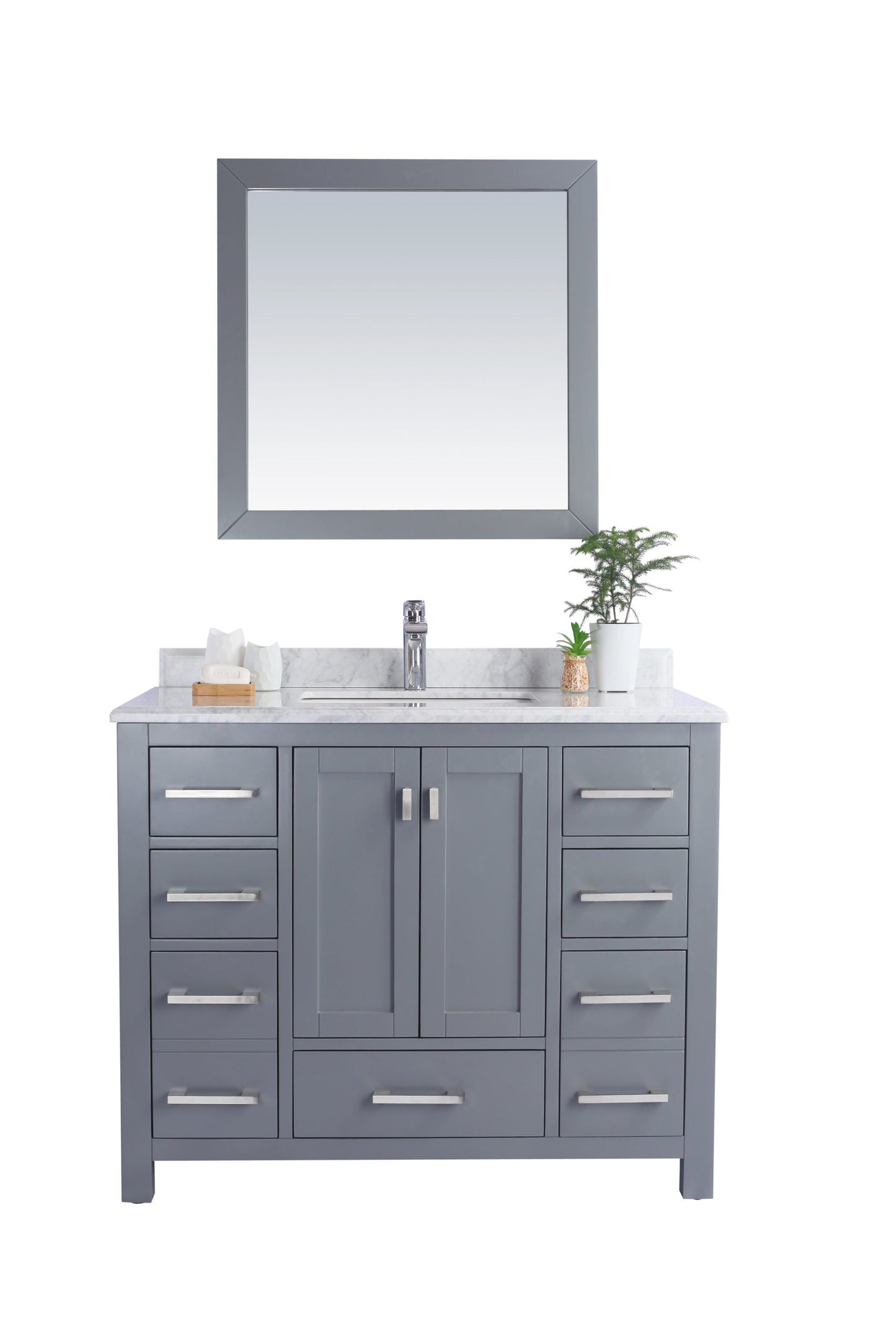 Wilson 42" Grey Bathroom Vanity with Countertop