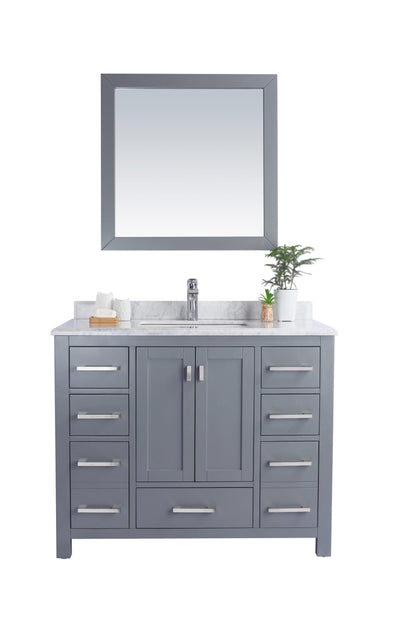 Wilson 42" Grey Bathroom Vanity with Countertop