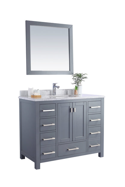 Wilson 42" Grey Bathroom Vanity with Countertop