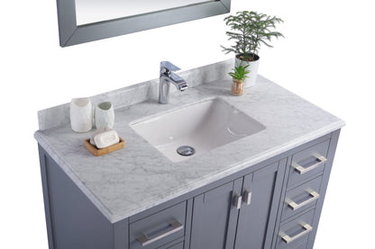 Wilson 42" Grey Bathroom Vanity with Countertop