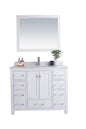 Wilson 42" White Bathroom Vanity with Countertop