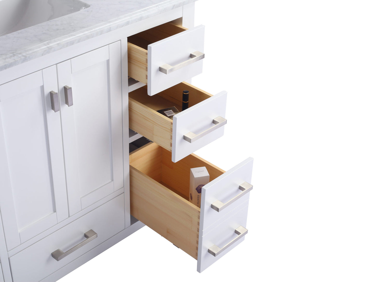 Wilson 42" White Bathroom Vanity with Countertop