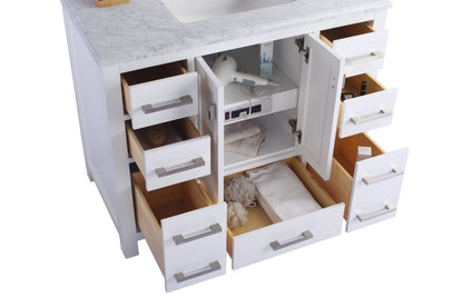 Wilson 42" White Bathroom Vanity with Countertop