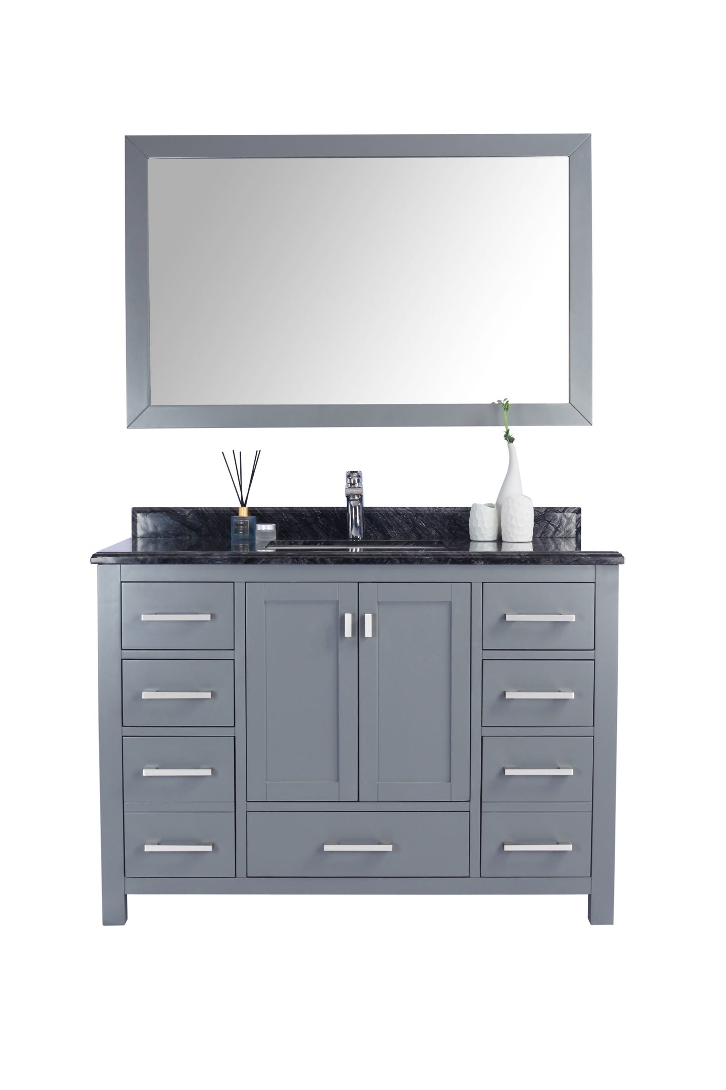 Wilson 48" Grey Bathroom Vanity with Countertop