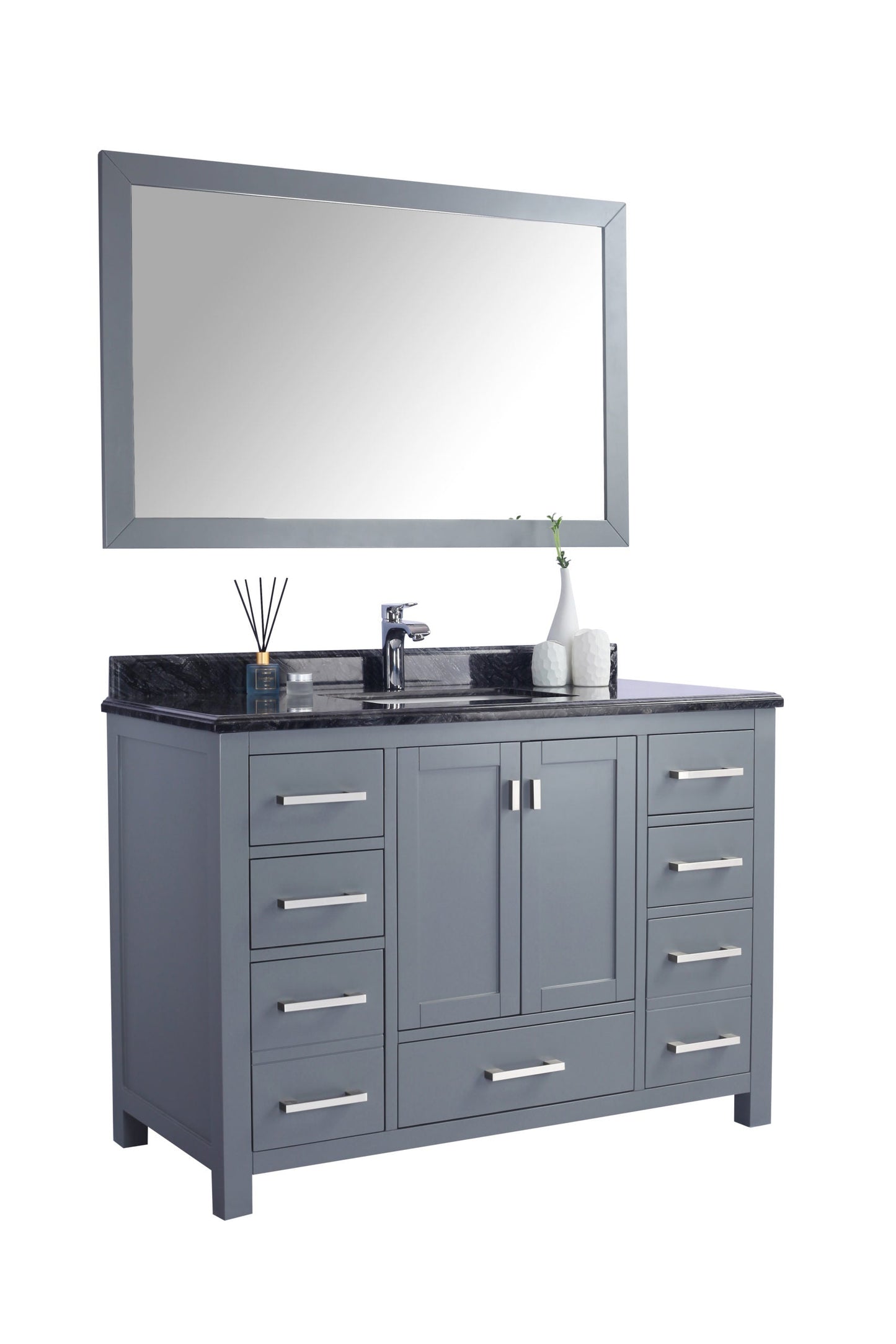 Wilson 48" Grey Bathroom Vanity with Countertop