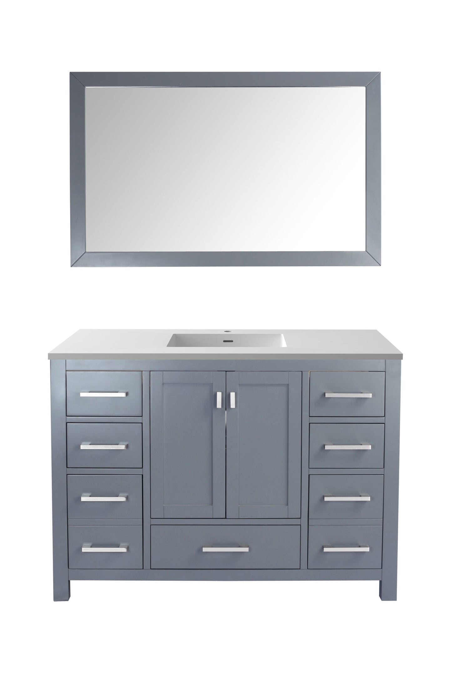 Wilson 48" Grey Bathroom Vanity with Countertop