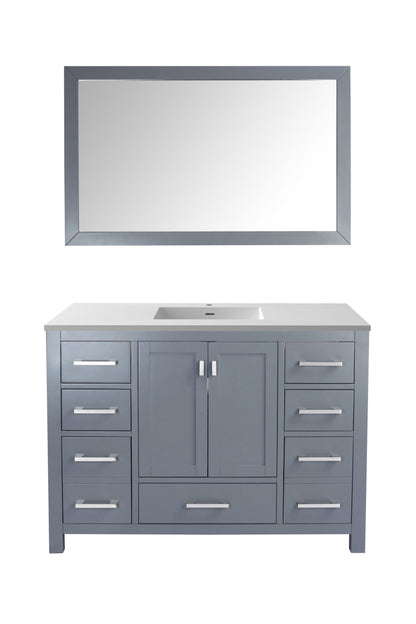 Wilson 48" Grey Bathroom Vanity with Countertop