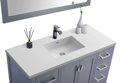 Wilson 48" Grey Bathroom Vanity with Countertop