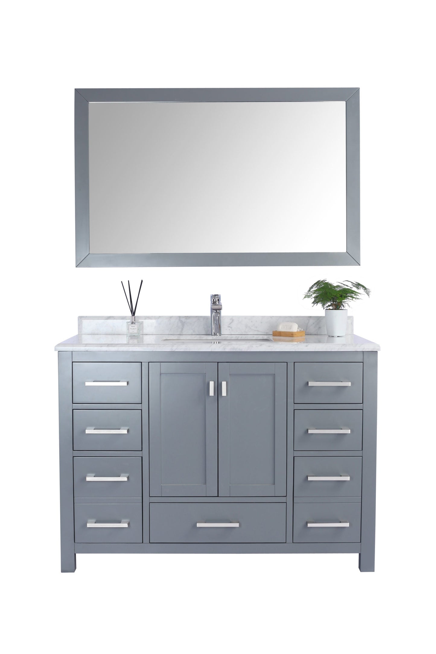 Wilson 48" Grey Bathroom Vanity with Countertop