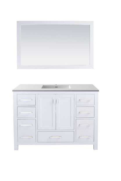 Wilson 48" White Bathroom Vanity with Countertop