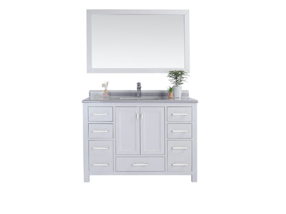 Wilson 48" White Bathroom Vanity with Countertop