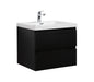 Aurora 30" Glossy Polar White Wall Hung Bathroom Vanity with White Acrylic Countertop