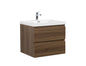 Aurora 30" Glossy Polar White Wall Hung Bathroom Vanity with White Acrylic Countertop