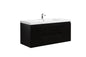 Aurora 48" Glossy Polar White Wall Hung Bathroom Vanity with White Acrylic Countertop