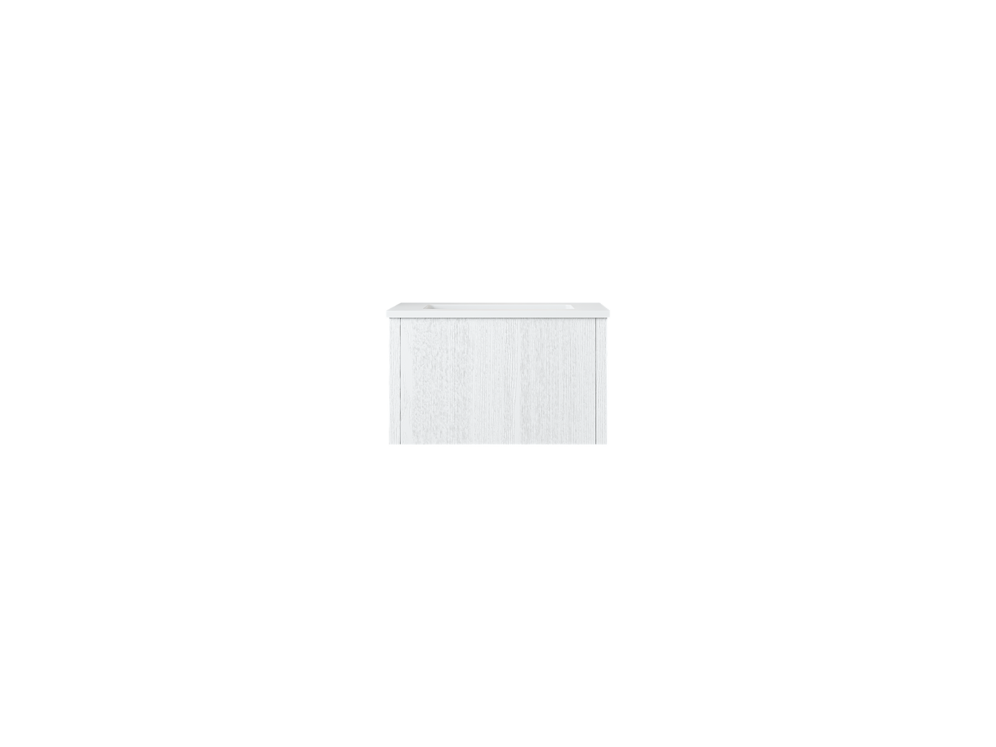 Legno 24" Bathroom Vanity with Matte White VIVA Stone Solid Surface Countertop