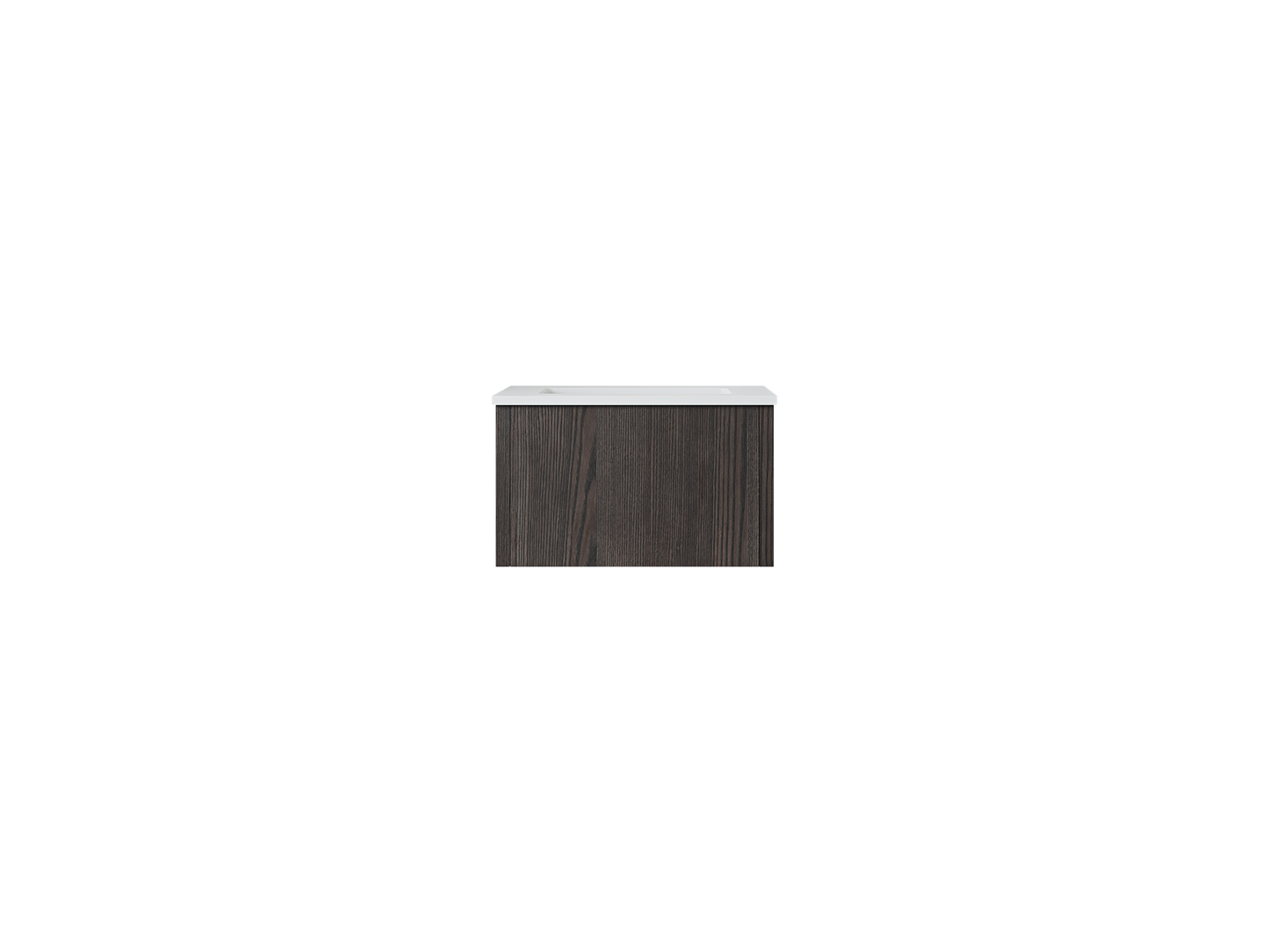 Legno 24" Bathroom Vanity with Matte White VIVA Stone Solid Surface Countertop