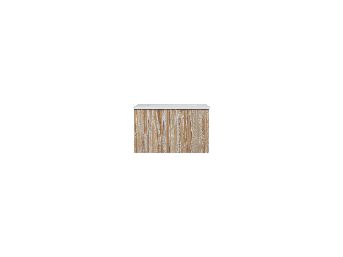 Legno 24" Bathroom Vanity with Matte White VIVA Stone Solid Surface Countertop