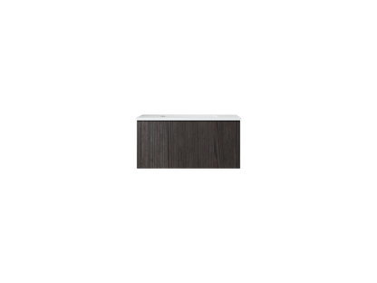 Legno 30" Bathroom Vanity with Matte White VIVA Stone Solid Surface Countertop