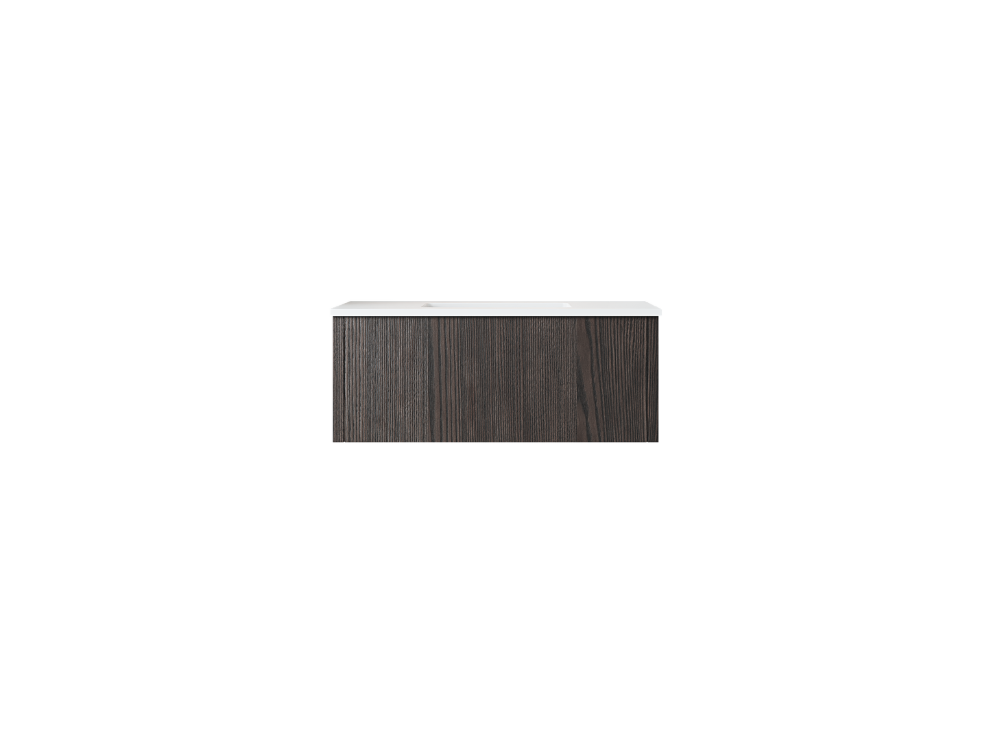 Legno 36" Bathroom Vanity with Matte White VIVA Stone Solid Surface Countertop