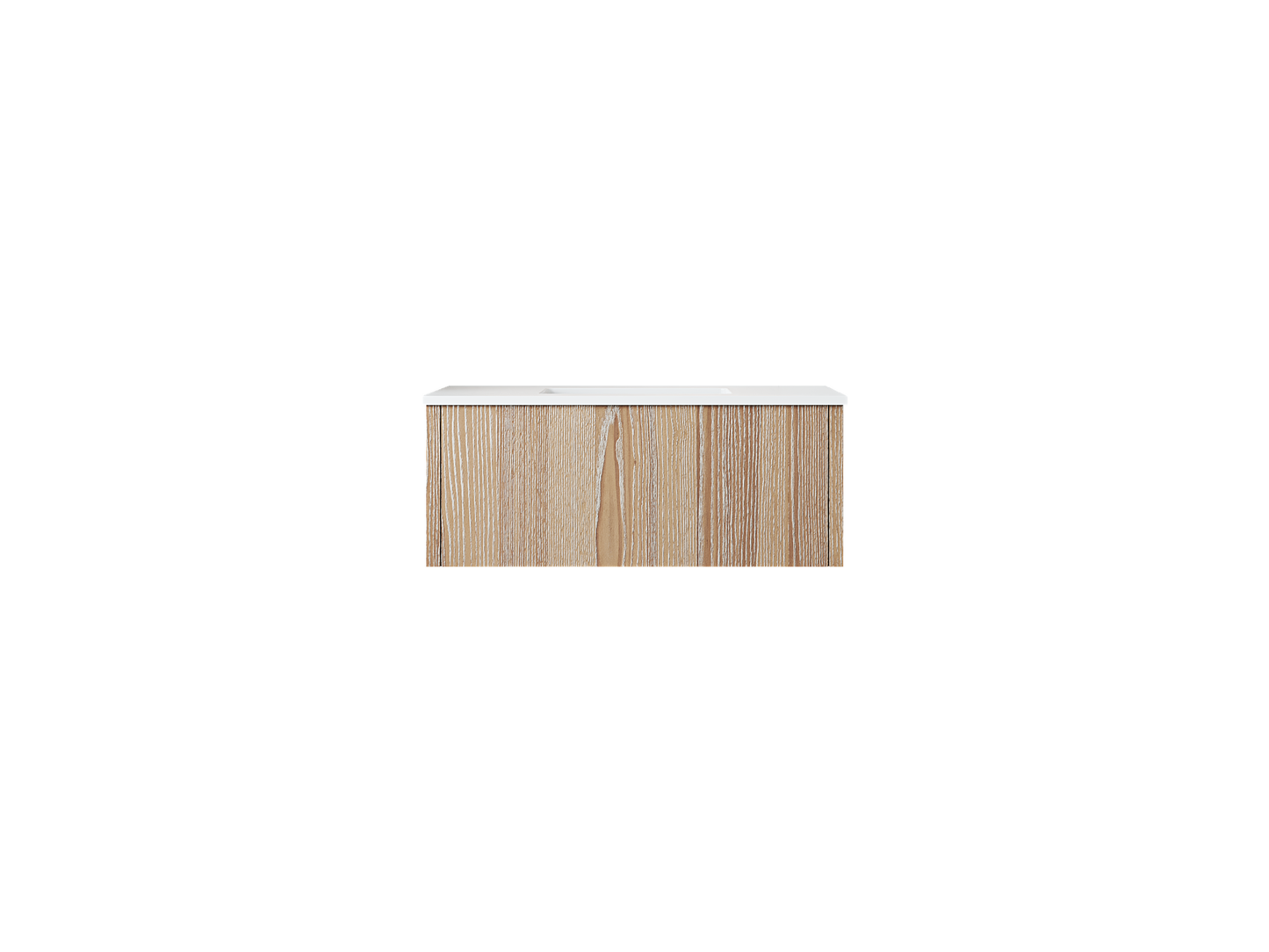 Legno 36" Bathroom Vanity with Matte White VIVA Stone Solid Surface Countertop