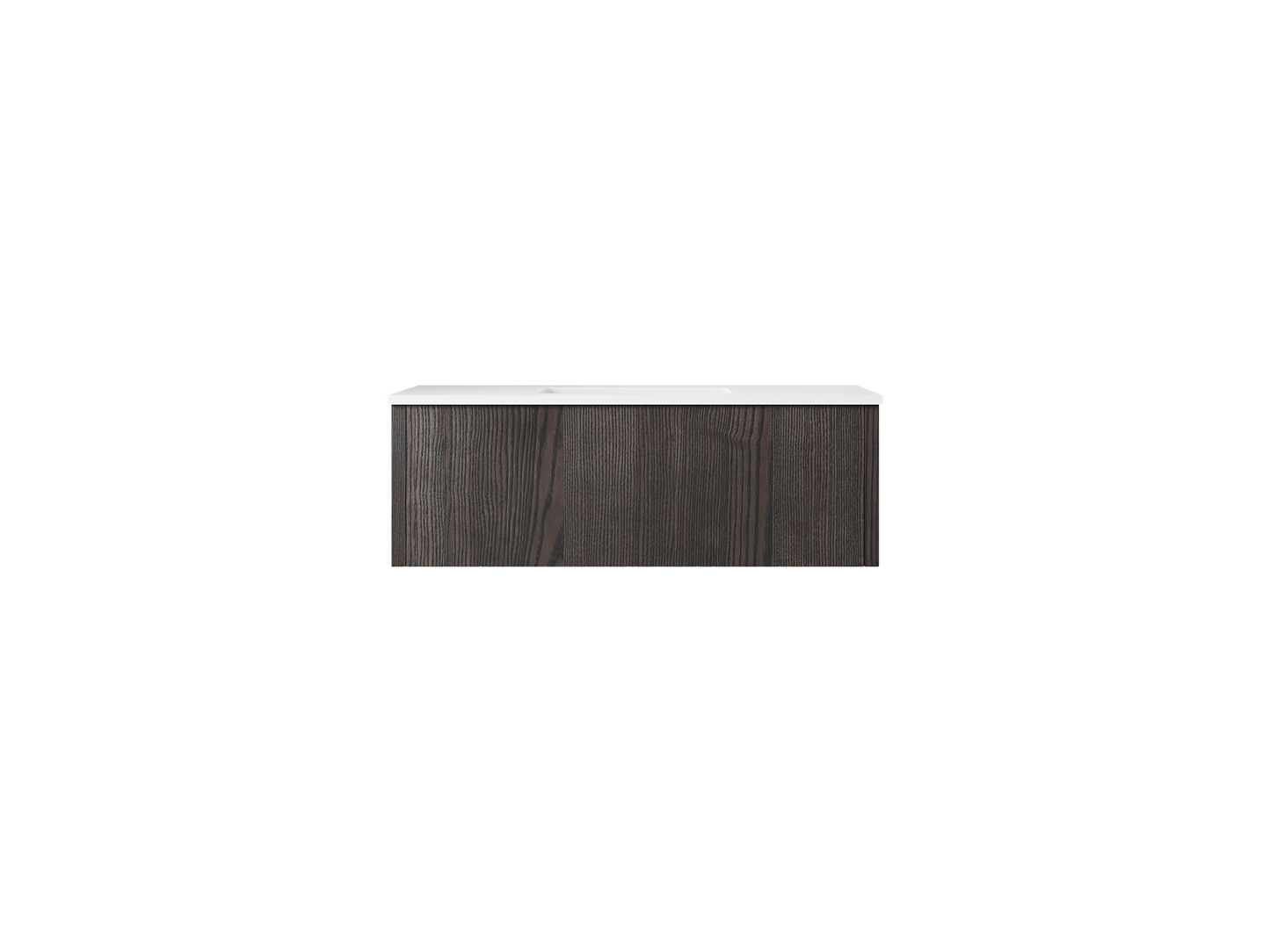 Legno 42" Bathroom Vanity with Matte White VIVA Stone Solid Surface Countertop