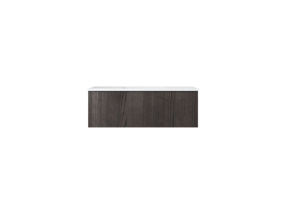 Legno 42" Bathroom Vanity with Matte White VIVA Stone Solid Surface Countertop