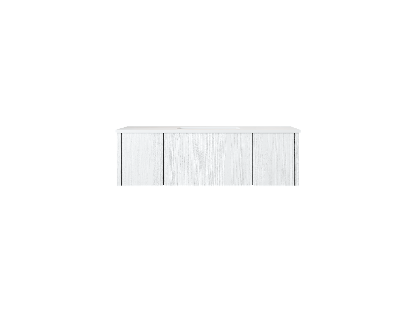 Legno 48" Bathroom Vanity with Matte White VIVA Stone Solid Surface Countertop