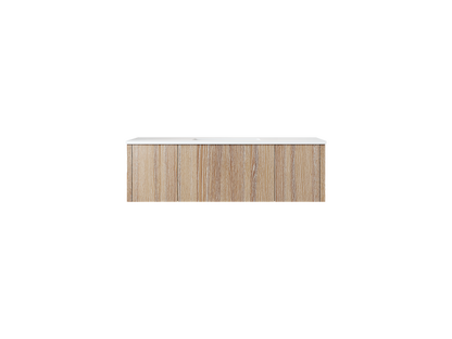 Legno 48" Bathroom Vanity with Matte White VIVA Stone Solid Surface Countertop